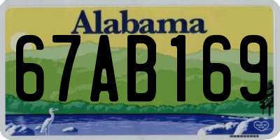 AL license plate 67AB169