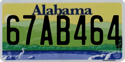 AL license plate 67AB464