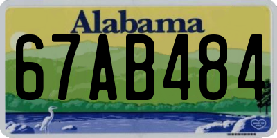 AL license plate 67AB484
