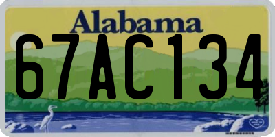 AL license plate 67AC134