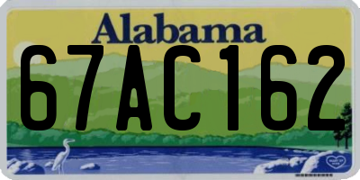 AL license plate 67AC162