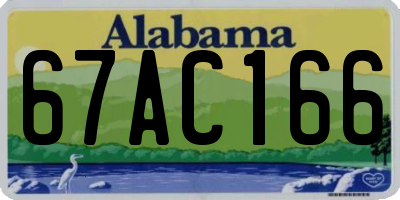 AL license plate 67AC166