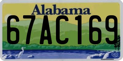 AL license plate 67AC169