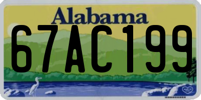 AL license plate 67AC199