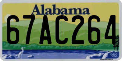 AL license plate 67AC264