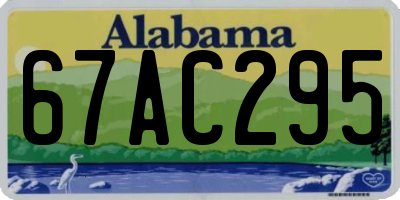 AL license plate 67AC295
