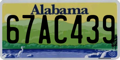 AL license plate 67AC439