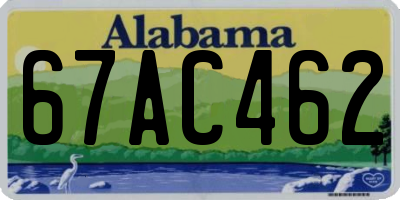 AL license plate 67AC462