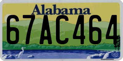 AL license plate 67AC464