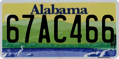 AL license plate 67AC466