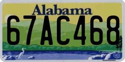 AL license plate 67AC468