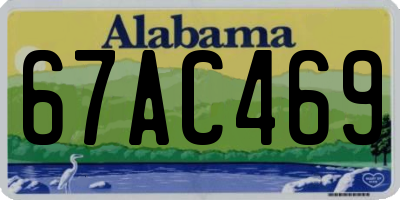 AL license plate 67AC469