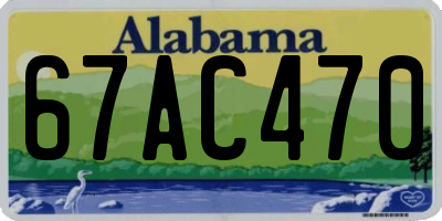 AL license plate 67AC470