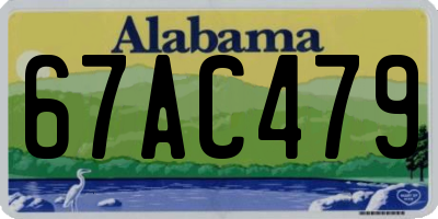 AL license plate 67AC479
