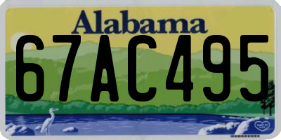 AL license plate 67AC495