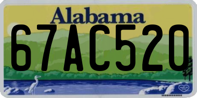 AL license plate 67AC520