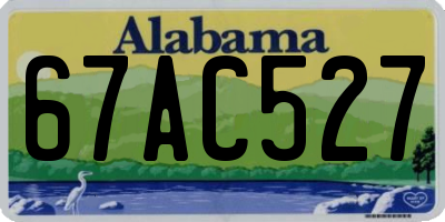 AL license plate 67AC527