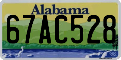 AL license plate 67AC528