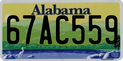 AL license plate 67AC559