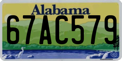 AL license plate 67AC579