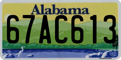 AL license plate 67AC613