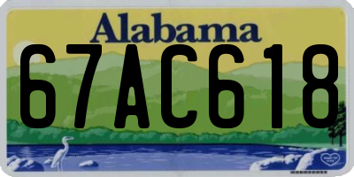 AL license plate 67AC618