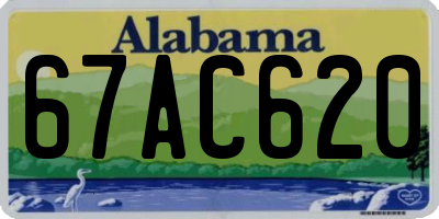 AL license plate 67AC620