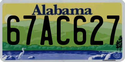 AL license plate 67AC627