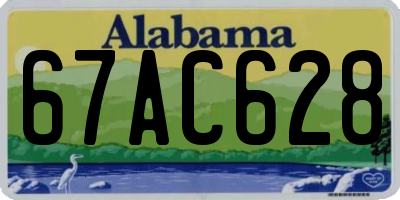 AL license plate 67AC628