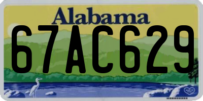 AL license plate 67AC629