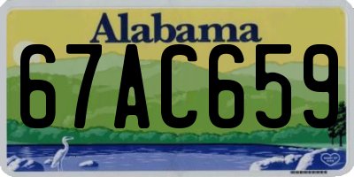 AL license plate 67AC659