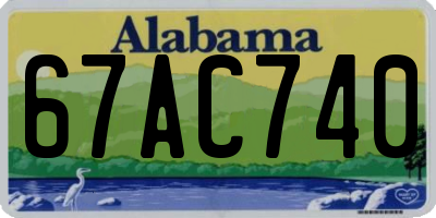 AL license plate 67AC740