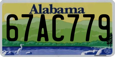 AL license plate 67AC779