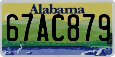 AL license plate 67AC879