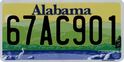 AL license plate 67AC901