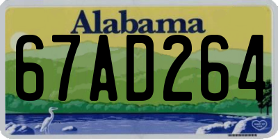 AL license plate 67AD264