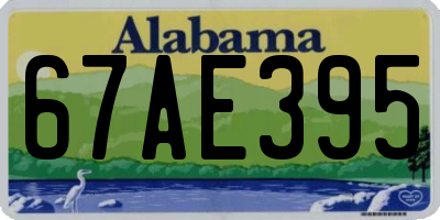 AL license plate 67AE395