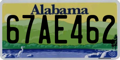 AL license plate 67AE462