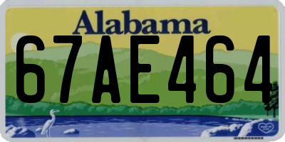 AL license plate 67AE464