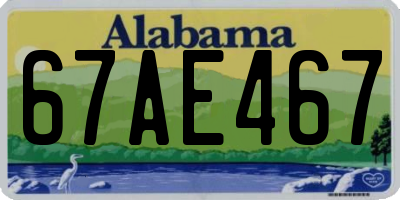 AL license plate 67AE467