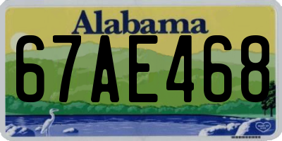 AL license plate 67AE468