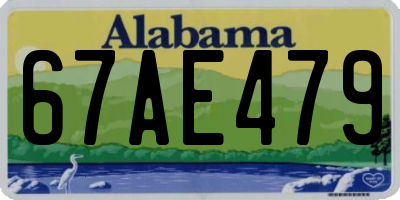 AL license plate 67AE479