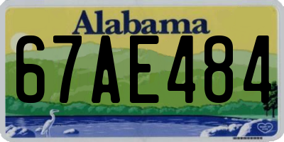 AL license plate 67AE484