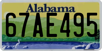 AL license plate 67AE495