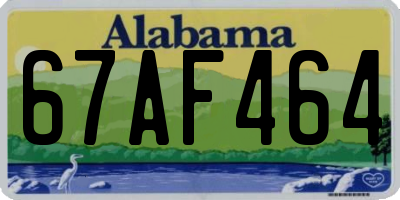 AL license plate 67AF464