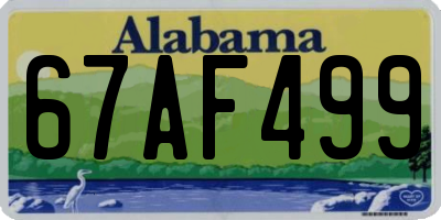 AL license plate 67AF499