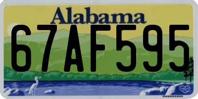 AL license plate 67AF595