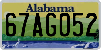 AL license plate 67AG052