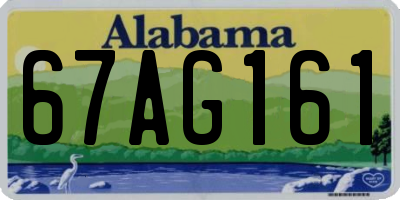 AL license plate 67AG161