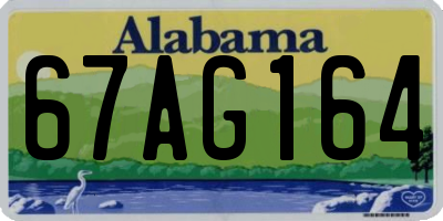 AL license plate 67AG164